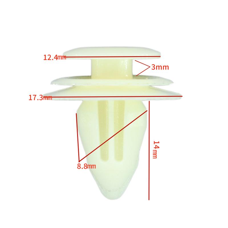 Universal Car Door & Trim Panel Retainer Clips - Nylon Plastic Buckles