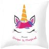 Ins Net Celebrity Cartoon Unicorn Pillow Sofa Pillow Cushion Cover Hot Household Items One Drop Delive