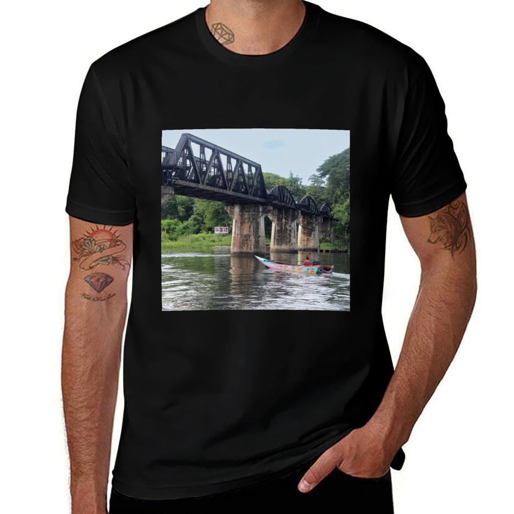 T-shirt Il Ponte sul Fiume Kwai T-shirt da Lavoro per Esterni