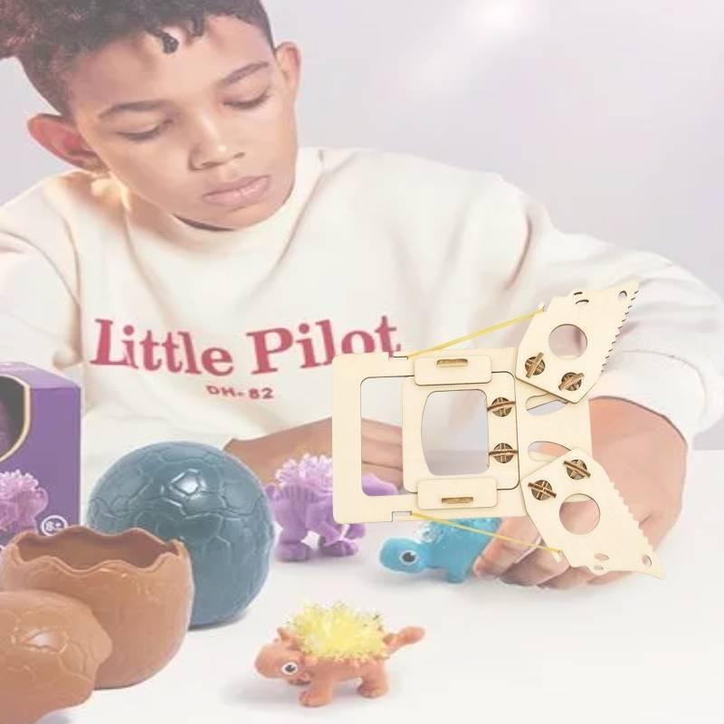 Kid's Diy Mechanical Hand Puzzle Educational Toy Wooden Material Pack M-12