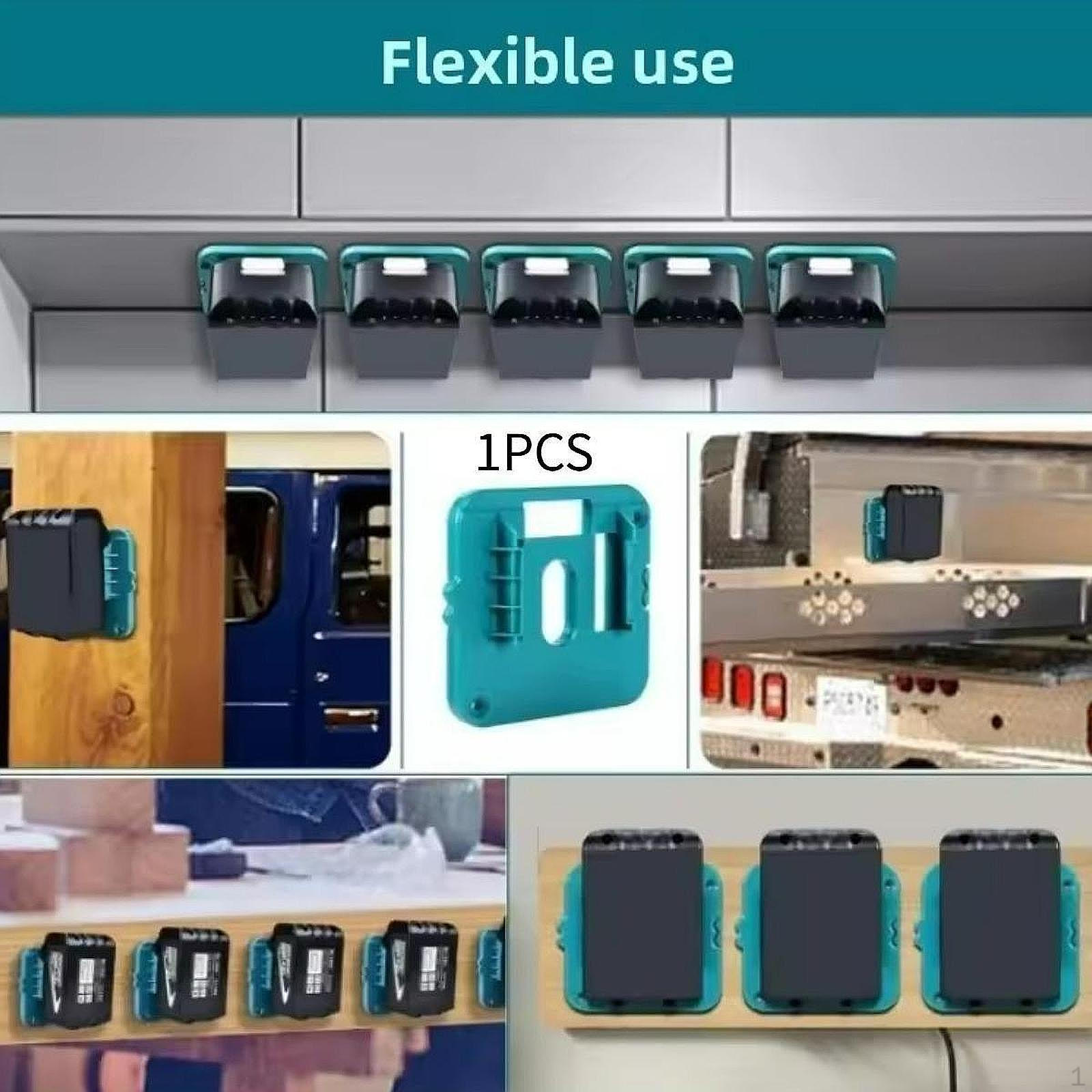 

Battery Holder Mount Spacious Accessories Organizer, Storage Rack for Inventory Management