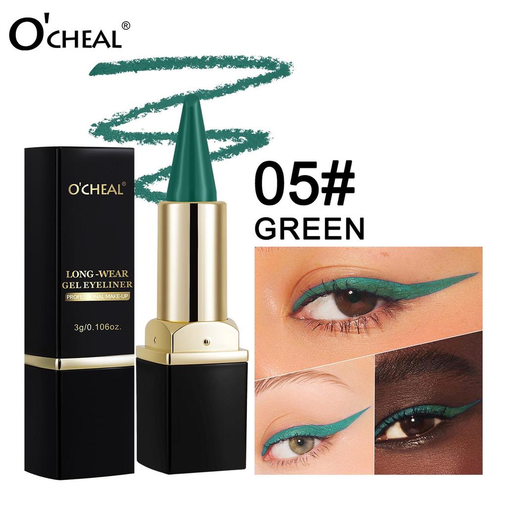 Oceana Matte Eyeliner Gel Pencil - Smooth, Non-Smudging, Creative Eye Makeup for Halloween & Stage
