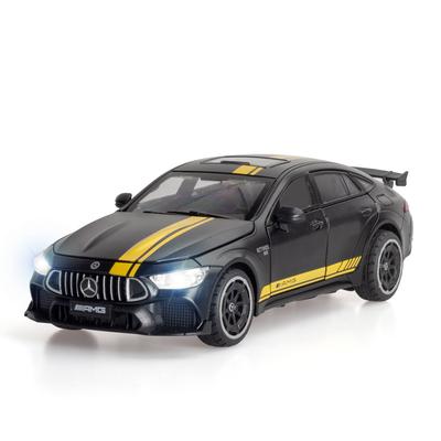 1/24 Scale Benz AMG GT63 Diecast Car Model Toy, Pull Back Toy Vehicle with Sound and Light for Kids Toddler Boys Girls Gift Collection