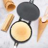 Honeycomb/Lattice Pattern Egg Roll Maker Aluminium Zinc Zinc Alloy Ice Cream Cone Pan  Crispy Eggs Omelet