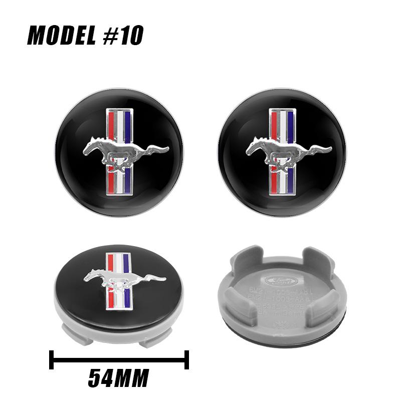 54mm 4ks Kovový emblém krytka středového krytu kola auta pro Ford Focus 2 Mk3 F150 Mondeo C-Max Fusion Ranger Escort Explorer Kuga