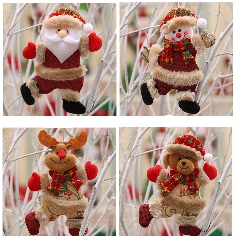 Weihnachtsmann-Schneemann-Weihnachtsbaum-Anhänger-Puppen-Hängedekoration