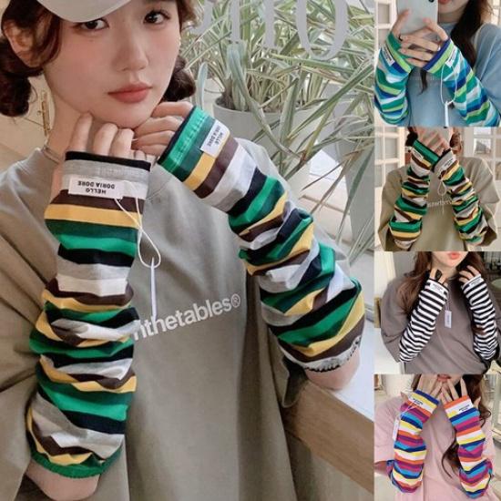 Women Sunscreen Sleeve UV Arm Protection Cycling Driving Ice Sleeves Sunblock
