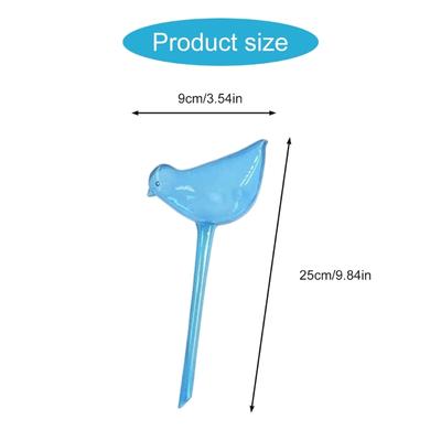 Dispensador de Globo de Rega para Plantas de Pássaro em Plástico PVC para Planta de Interior Flor Planta de Casa ao Ar Livre Bulbo Gotejador de Rega