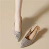 Banquet Fashion Pointed Single Shoes Women's Breathable Versatile Pointed High Heels Not Tired Feet with Skirts Stiletto Temperament Women's Shoes