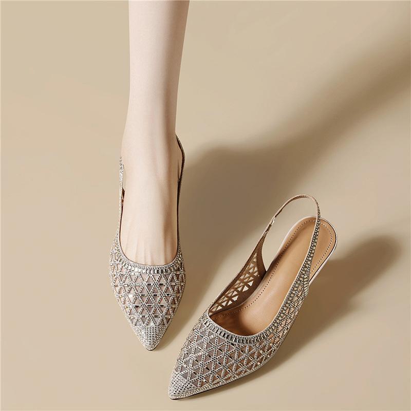 Banquet Fashion Pointed Single Shoes Women's Breathable Versatile Pointed High Heels Not Tired Feet with Skirts Stiletto Temperament Women's Shoes