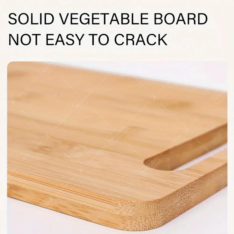 WXCOO Kitchen Wooden Chopping Boards Double-sided Serving Board for Meat Fruit and Vegetable Cutter Solid Wooden Cutting Board