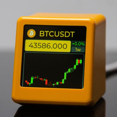 GeekMagic NerdMiner BitCoin KryptovalutaAktierFuturesValutakursPris Tracker TickerTid Ur Vejrudsigt