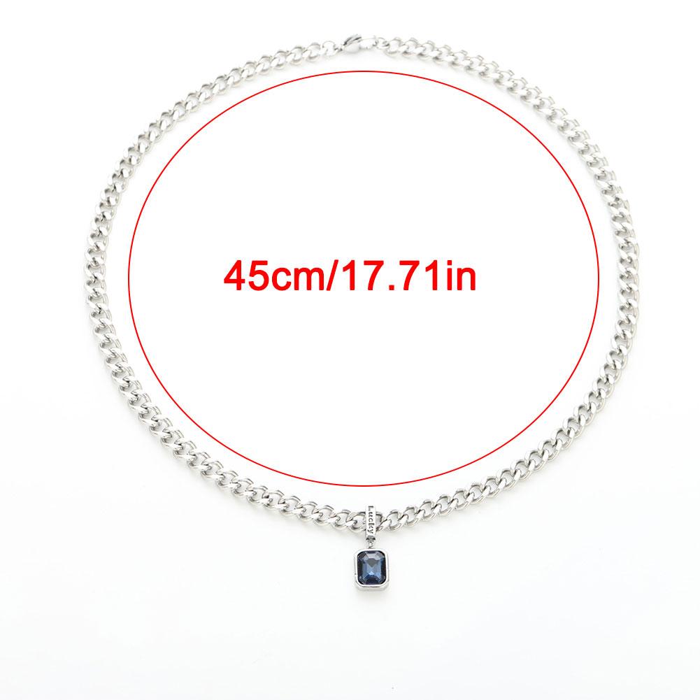 Good Luck Pendant Necklace For Men Women Trend Titanium Sweater Steel Hip-hop Hang Kpop Chain J Y6W1