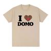 I Love Domo Kun Funny T Shirts Men's Women Clothing Cotton Casual T-Shirts Vintage Short Sleeve Oversized T-shirt Top Streetwear