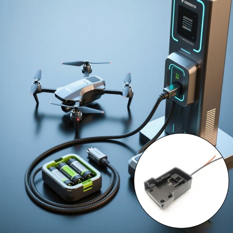 Tragbarer 18V Lithium-Batterie-Ausgangsadapter-Konverter mit stabilen Spannungen für 18V-Batterie, Outdoor-Werkzeug und Elektronik