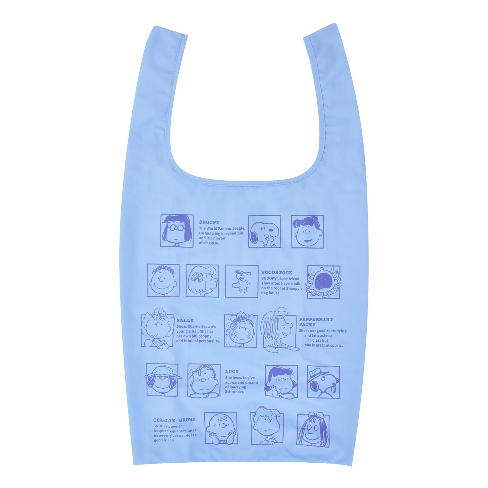 

Eco Compact Marche Commuting to Convenience Store Cute 0458 Light Blue [Snoopy] Bag, Foldable, Bag, Women s, Men s, Shopping, Work, School, Travel,