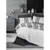 Parure de lit - 1 housse de couette 220 x 240 cm + 2 taies d'oreiller 60 x 60 cm - 100% coton renforcé - Anthracite