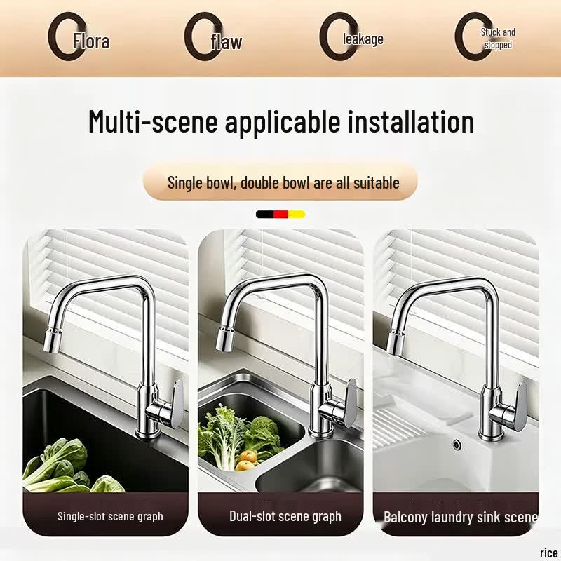 HOMK German Kitchen Mixer Faucet