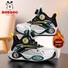 Bobodou Boys' Winter Basketball Shoes: Warm Velvet, Anti-slip, Casual Sports Shoes, Two-layer Cotton.