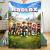 Roblox Theme Printed Blanket - Perfect for Couch, Bed, Travel & Outdoor Use | Machine Washable, Cozy & Durable.