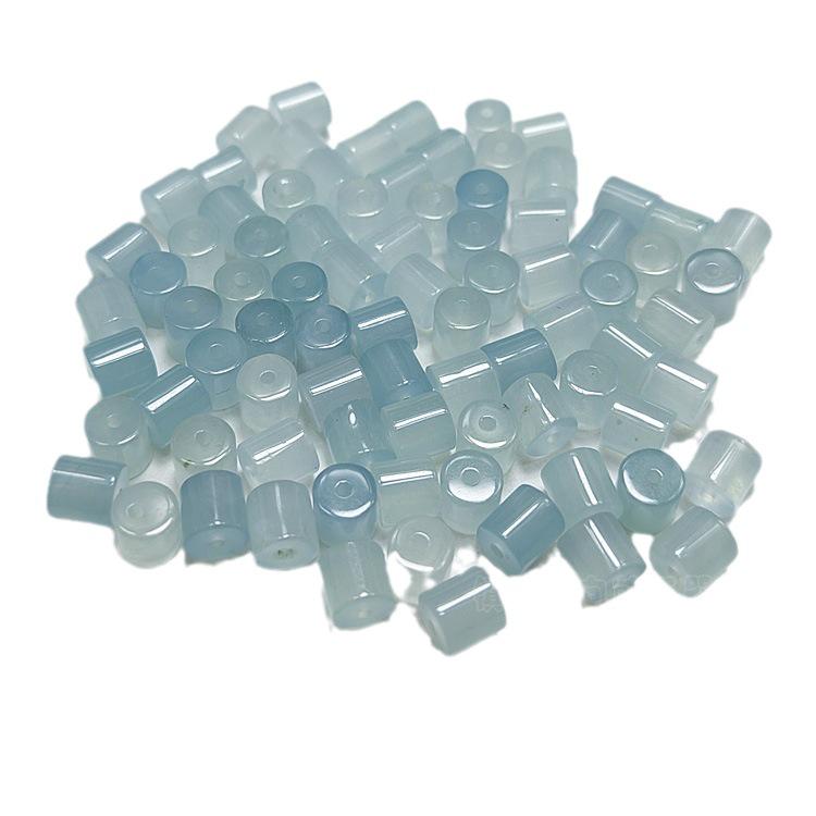 Морско-синие кварцитовые нефритовые бусины-бочонки для браслетов и ожерелий DIY