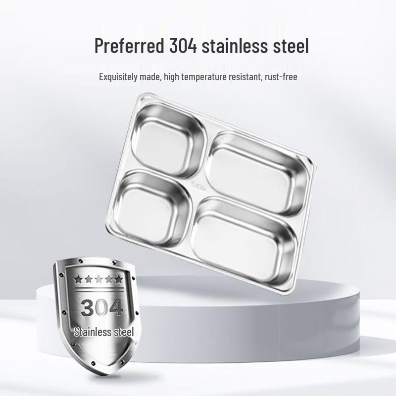 Anmu 304 Edelstahl 5-Fach Lunchbox mit Deckel