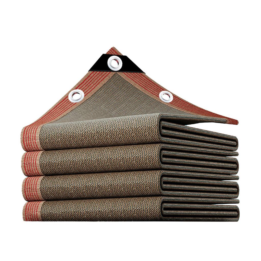 Sun Shade Cloth Polyethylene Sun Shade Sail Canopy Cover with 4 Ropes for Outdoor Garden Patio