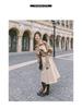 Women's High-End Color Block Trench Coat, Mid-Length, Autumn 2024 Collection
