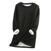 Women Thick Fleece Sweatshirt Winter Velvet Warm  Underwear Top