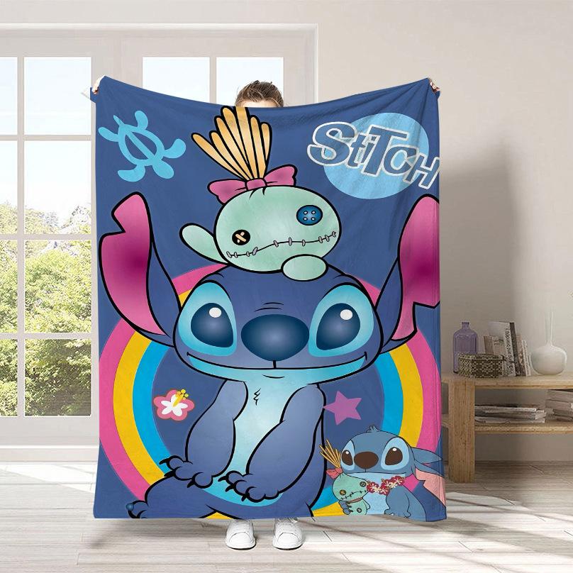 Couverture Dessin Animé Stitch Couverture Peluche Mignonne Stitch Couverture Quatre Saisons