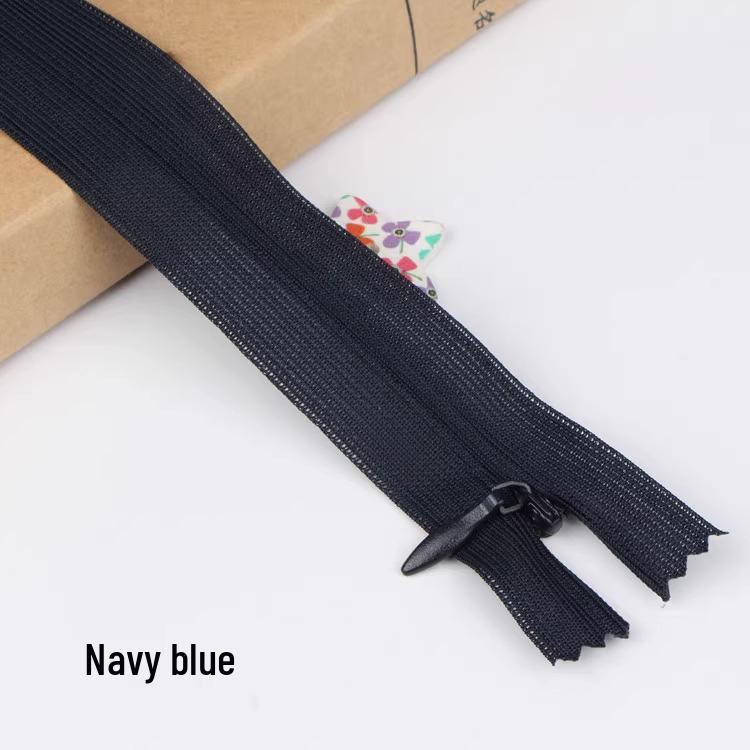 Sanli Unsichtbarer 25cm Kleid- & Kissen-Reißverschluss mit geschlossenem Ende