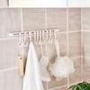 Kitchen Rail and Removable Hook Plastic Adhesive Kitchen Utility Hanger for Office Bathroom