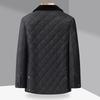 Men's Plus Size Quilted Diamond Pattern Cotton Jacket, Autumn/Winter 2025