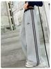 Autumn 2025 Wide-Leg Sweatpants for Middle & Big Kids - Korean Style, Junior Winter Sports Pants