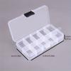 10 Grids Transparent Jewelry Storage Box, Plastic Storage Container For Beads Earring DIY Crafts Small Items