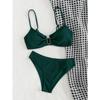 Dreieck-Bikini-Set einfarbige Serie