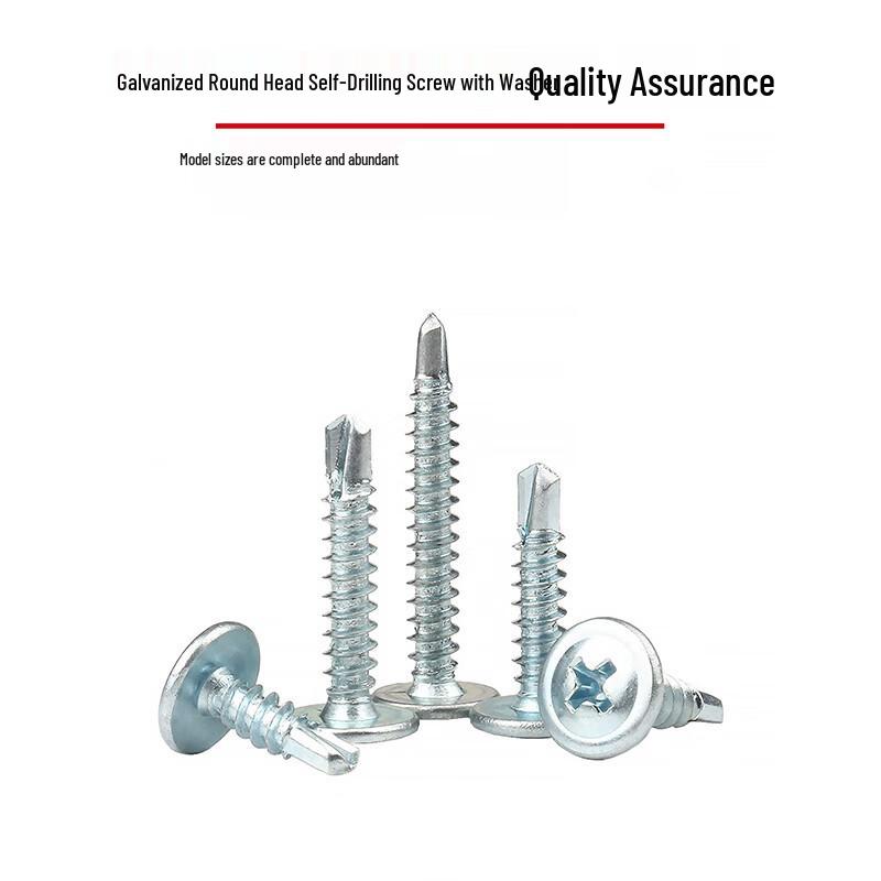Galvanized Large Flat Head Self-Drilling Screws