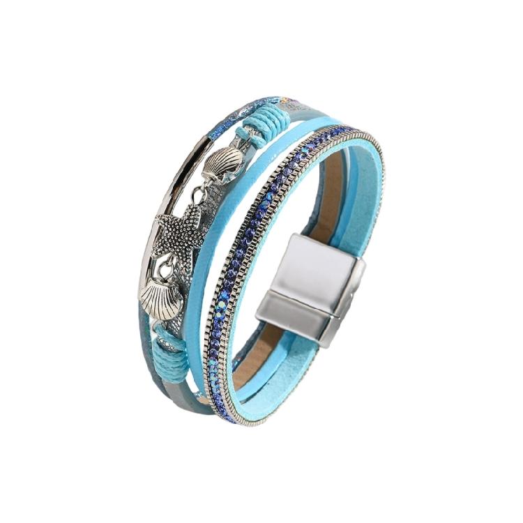 

Versatile Oceanic Jewelry Accessory Synthetic Leather Bangle Wrist Bracelet For Beach Event And Daily Use