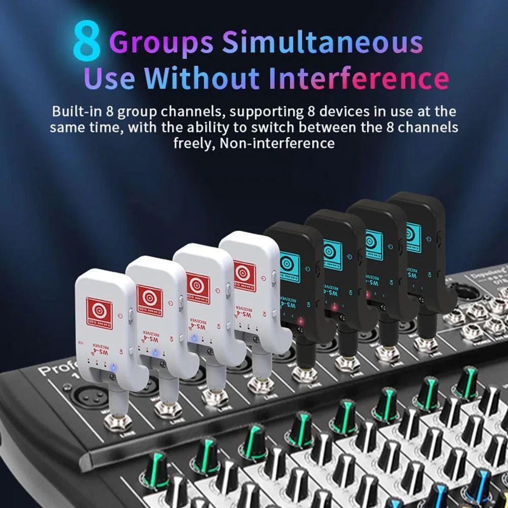 2.4G A8 Guitar Transmitter&Receiver 48K/16bit Wireless Guitar Adapter Set  Violin