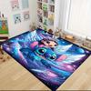1pc Stitch Cartoon Carpet, 100% Polyester, Non-slip, Machine Washable, Waterproof, Outdoor Yard and Garden Decor, Home and Bedroom Decorative