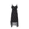 Veromoda 2025 Summer Ruffled V-Neck Printed Camisole Dress