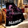 Custom Name Personalized Demon Slayer Print Blanket, Home Decor, Bedroom, Sofa, Camping, Couch, Gifts for Birthday ChristmasEnthusiasts