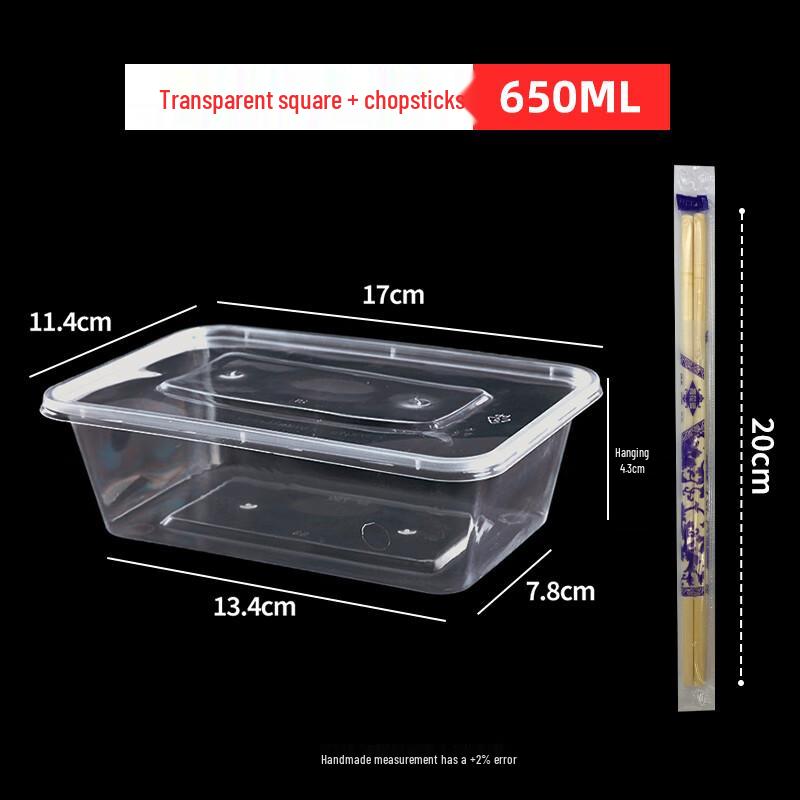Miaojiayi Disposable Plastic Lunch Box Set