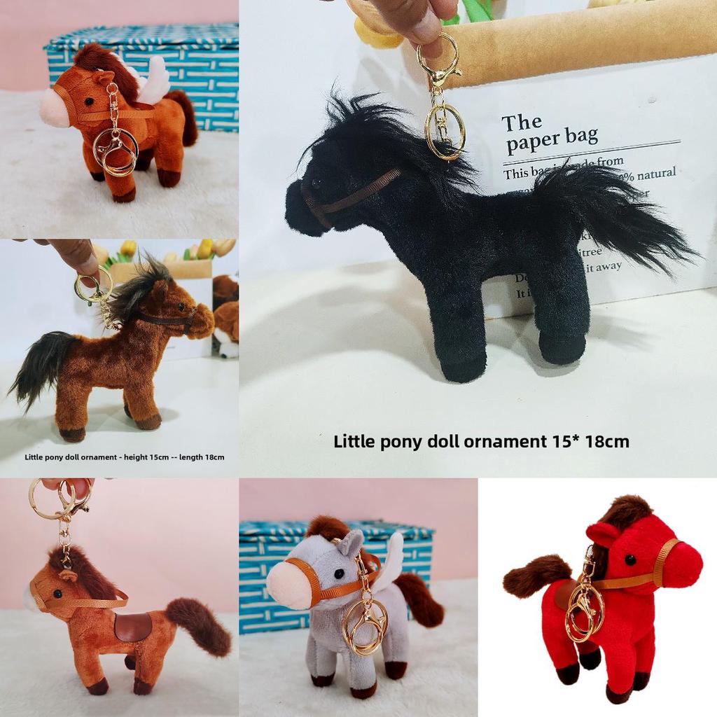 Cute Pony Plush Toy Animal Figure With Pp Cotton For Kids And Collectors