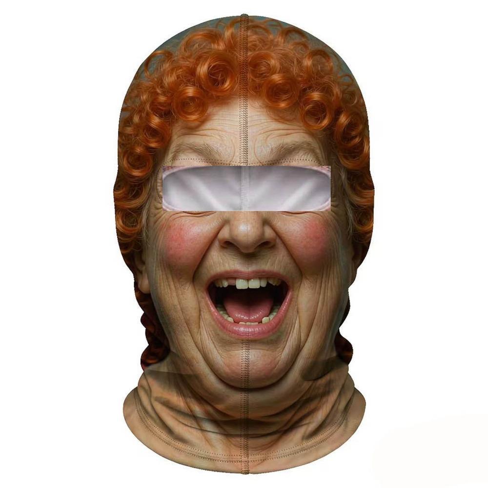 Unisex Size Funny Prank Mask 3D Print Motorcycle Ski Face Mask Motorcycle Riding Mask Motorcycle