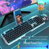 Backlit Wired Gaming Keyboard & Mouse Set with True Mechanical Feel and Suspended Keycaps