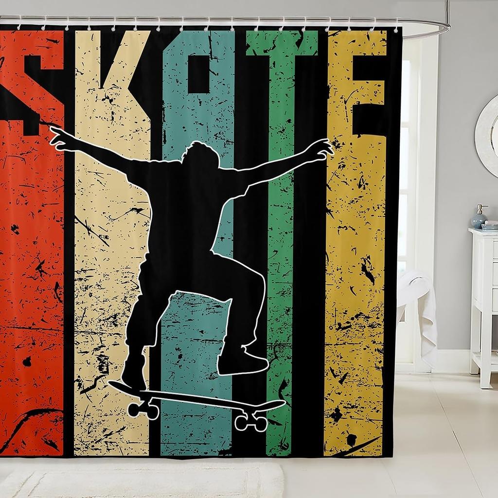 Urocza zasłona prysznicowa dla świnki morskiej do kabin prysznicowych i wanien Łazienkowych Kreskówka Urocze Zwierzątko Zasłona do Wanny Wystrój Pomieszczenia - Motyw Zwierzęcy