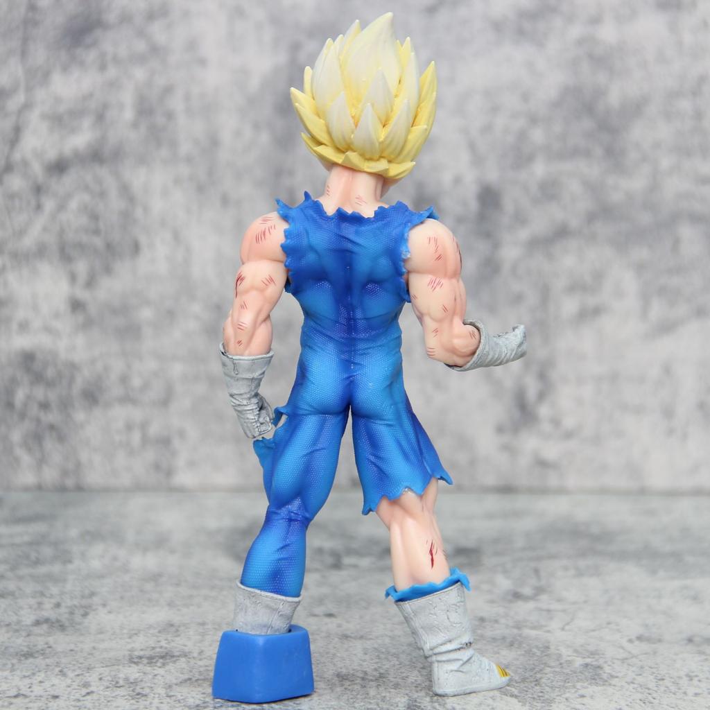 20CM Dragon Ball Majin Vegeta Figure Toys Anime Super Saiyan Action Collection Kids Model Dolls Birthday Gifts Z DBZ GK PVC Round Sensory Compression