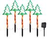 2026LED Christmas Green Tree Stake Lights OutdoorGarden Lawn Lights Durable Holiday Decoration for Pathway PorchSnow Party Decor