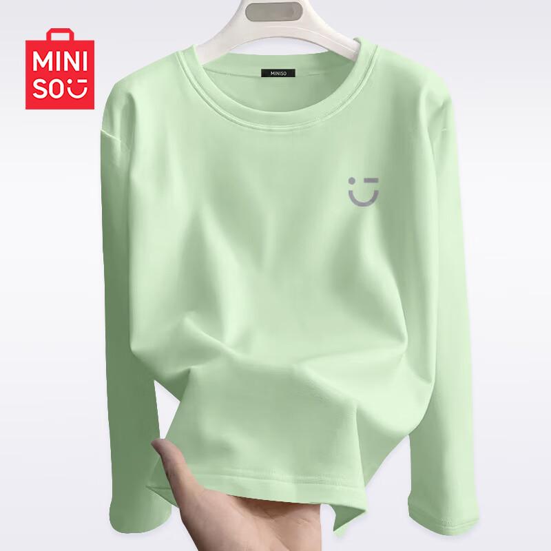 

MINISO Women s Casual Long Sleeve Cotton T-shirt M